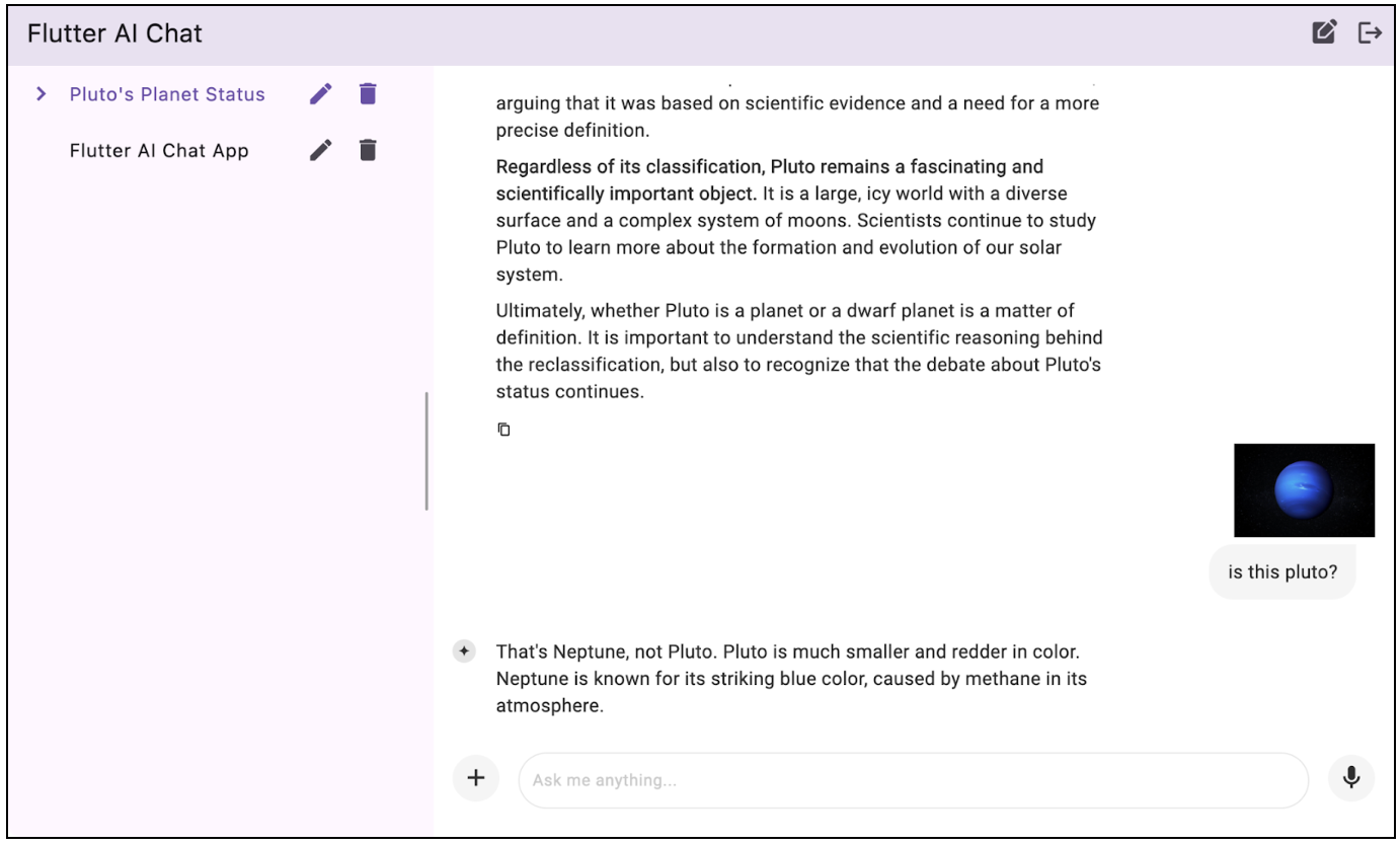 Flutter AI Chat App